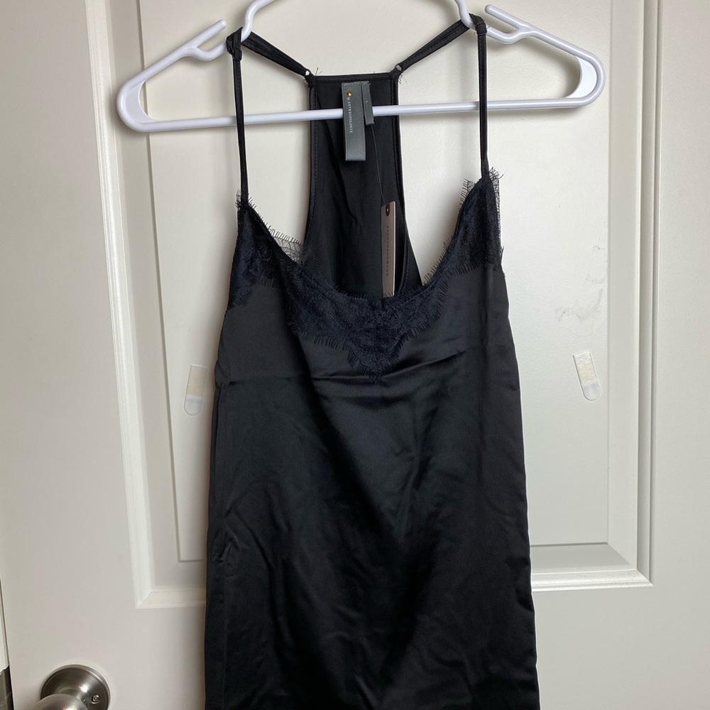 Black Lace edged Cami by Anthropologie
